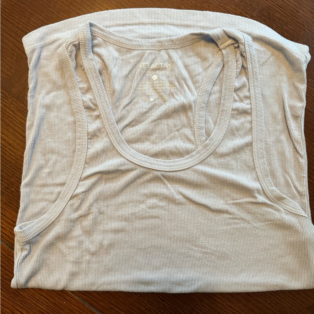 Set Active baby blue tank top